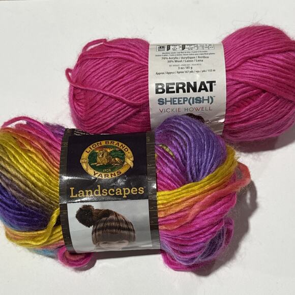 Lot of 6 Mixed Yarn Skeins – Various Brands/Colors, Some Partial, As Is - Picture 2 of 6
